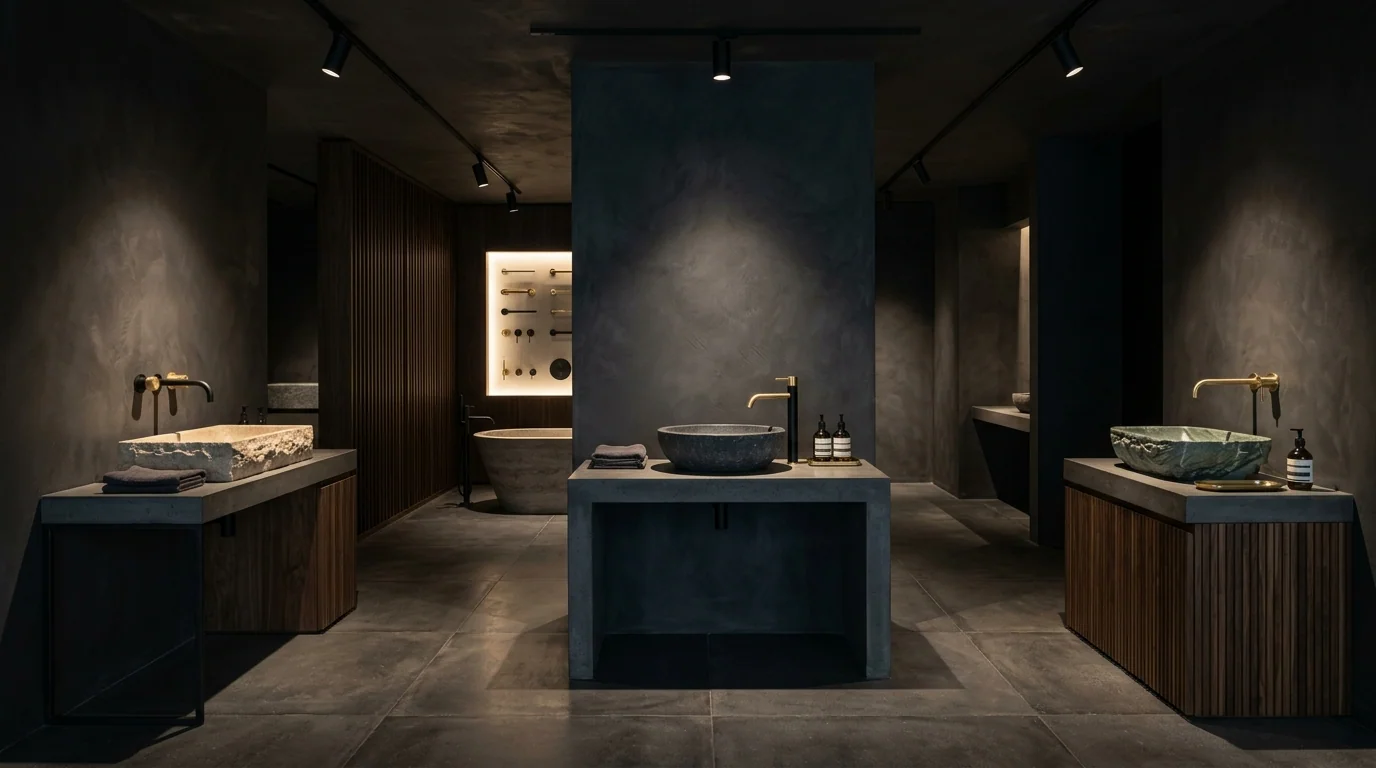 Contemporary bathroom showroom by Bathrooms Direct